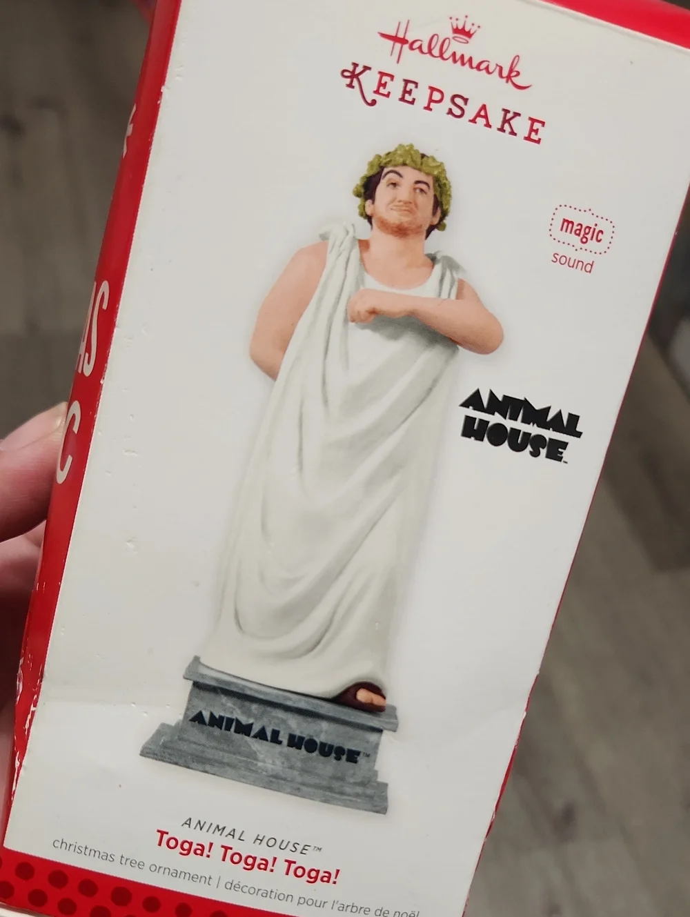 Hallmark Animal House Toga Figure Ornament